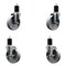 Service Caster 5'' Semi Steel Wheel Swivel 1-3/4'' Expanding Stem Caster Set 2 Brakes, 4PK SCC-EX20S515-SSR-2-TLB-2-134 - alternate 1